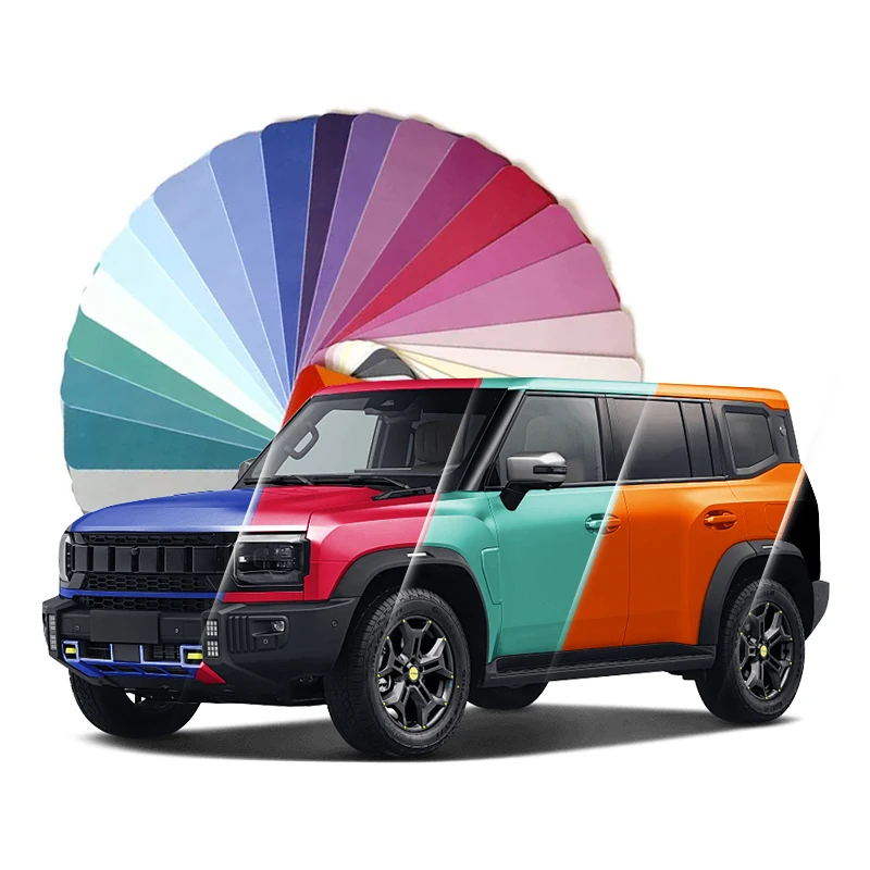 New Arrival Glossy Matt Anti-Scratch TPU Black Blue Orange Purple Car Wrap Film Body Car Wrapping with Color Change PPF
New Arrival Glossy Matt Anti-Scratch TPU Black Blue Orange Purple Car Wrap Film Body Car Wrapping with Color Change PPF