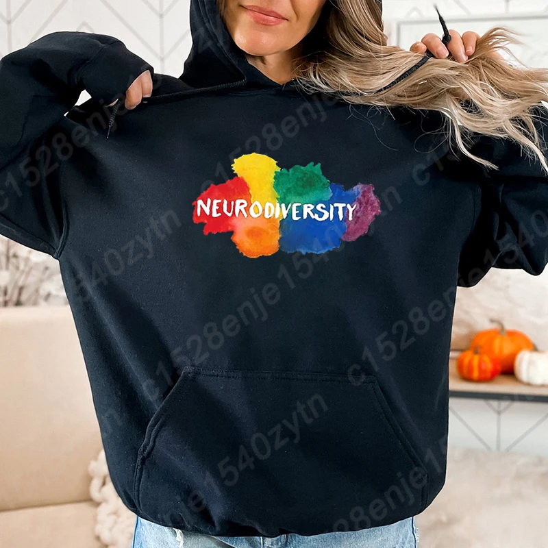 Autsim Neurodiversity Print Hoodie For Women New Fashion Autumn And Winter Pullover Ladies Creative Personalized Sweatshirt Tops
Autsim Neurodiversity Print Hoodie For Women New Fashion Autumn And Winter Pullover Ladies Creative Personalized Sweatshirt Tops