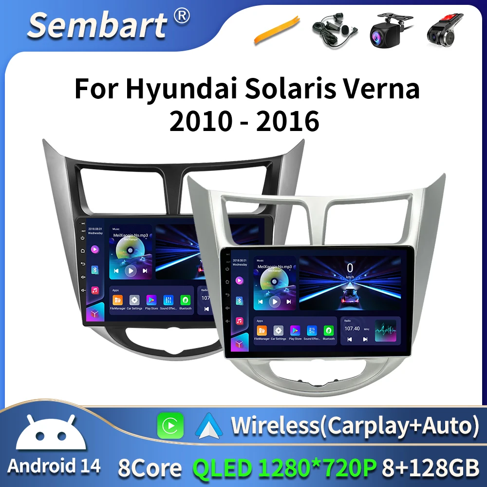 Android 16 Carplay Car Radio for Hyundai Solaris Verna Accent 2010 - 2016 Multimedia Player 2 Din GPS 4G DVD Head Unit BT
Android 16 Carplay Car Radio for Hyundai Solaris Verna Accent 2010 - 2016 Multimedia Player 2 Din GPS 4G DVD Head Unit BT