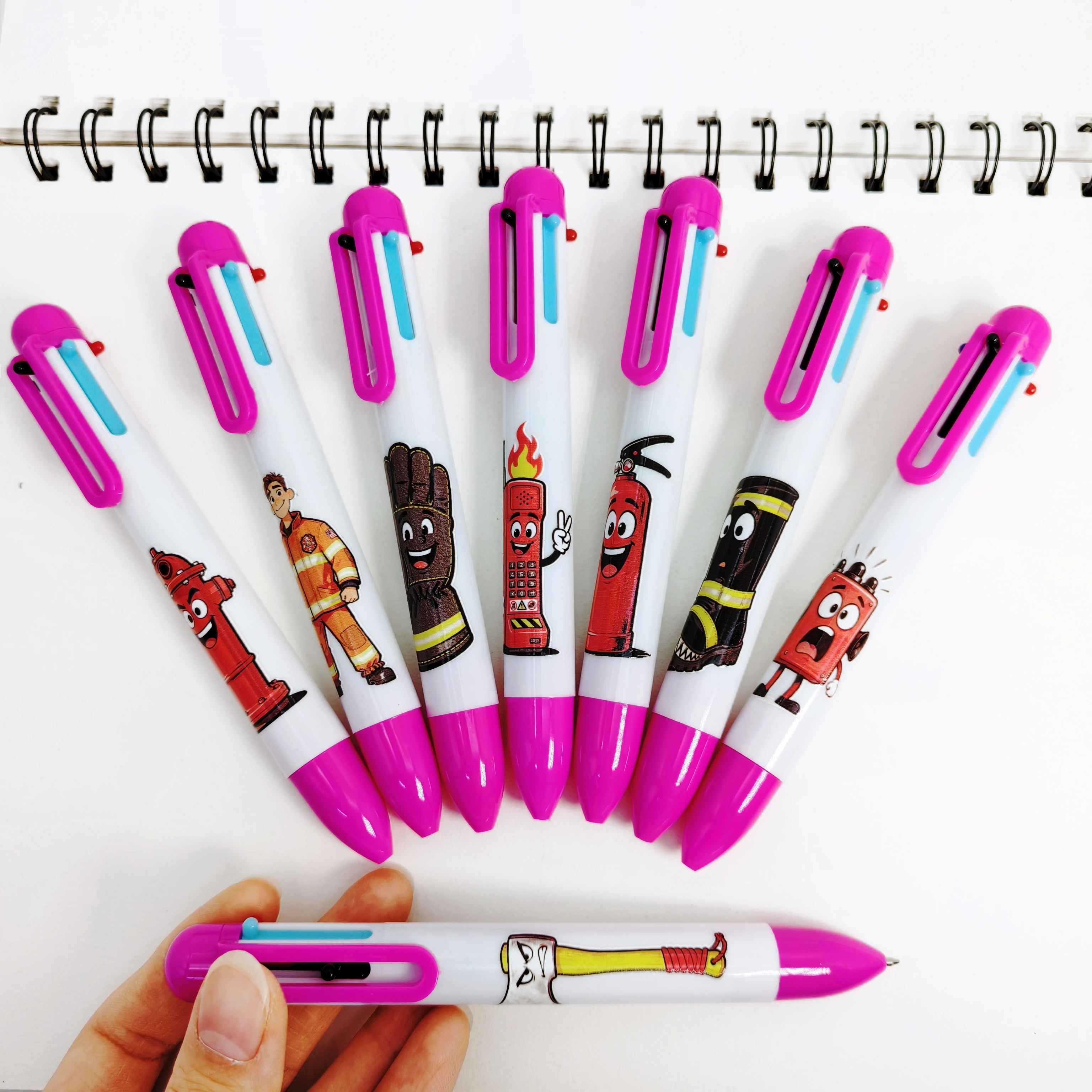 9/18 шт. многоцветная шариковая ручка на тему огня с гладким письмом для ежедневного использования в офисе, канцелярские принадлежности для обучения студентов, подарочные ручки
9/18 шт. многоцветная шариковая ручка на тему огня с гладким письмом для ежедневного использования в офисе, канцелярские принадлежности для обучения студентов, подарочные ручки