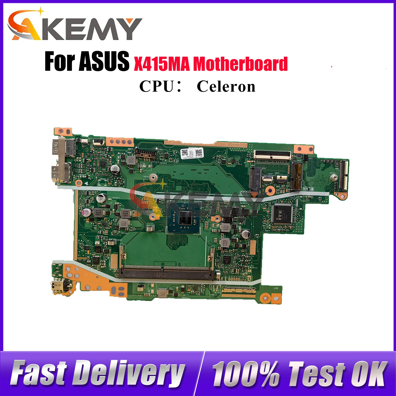 X415MA Материнская плата для ноутбука ASUS VivoBook X415M X415MA Материнская плата для ноутбука с процессором Celeron 100% тестирование ОК быстрая доставка stk
X415MA Материнская плата для ноутбука ASUS VivoBook X415M X415MA Материнская плата для ноутбука с процессором Celeron 100% тестирование ОК быстрая доставка stk