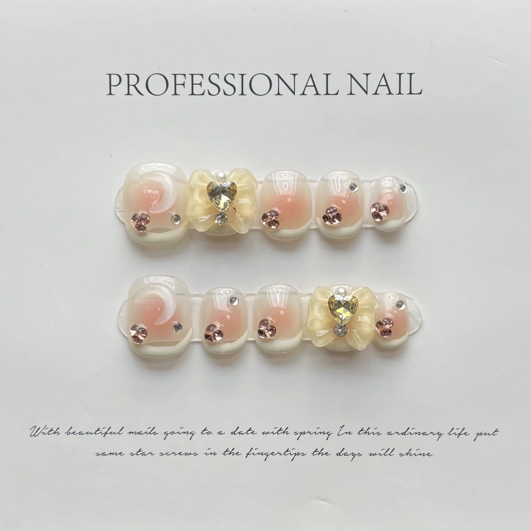 10 PCS Luxury Handmade Press on Nails Short Circle Sailor Moon Design False Nails with 4-PIECE Tool Adhesive Nail Glue Tabs
10 PCS Luxury Handmade Press on Nails Short Circle Sailor Moon Design False Nails with 4-PIECE Tool Adhesive Nail Glue Tabs