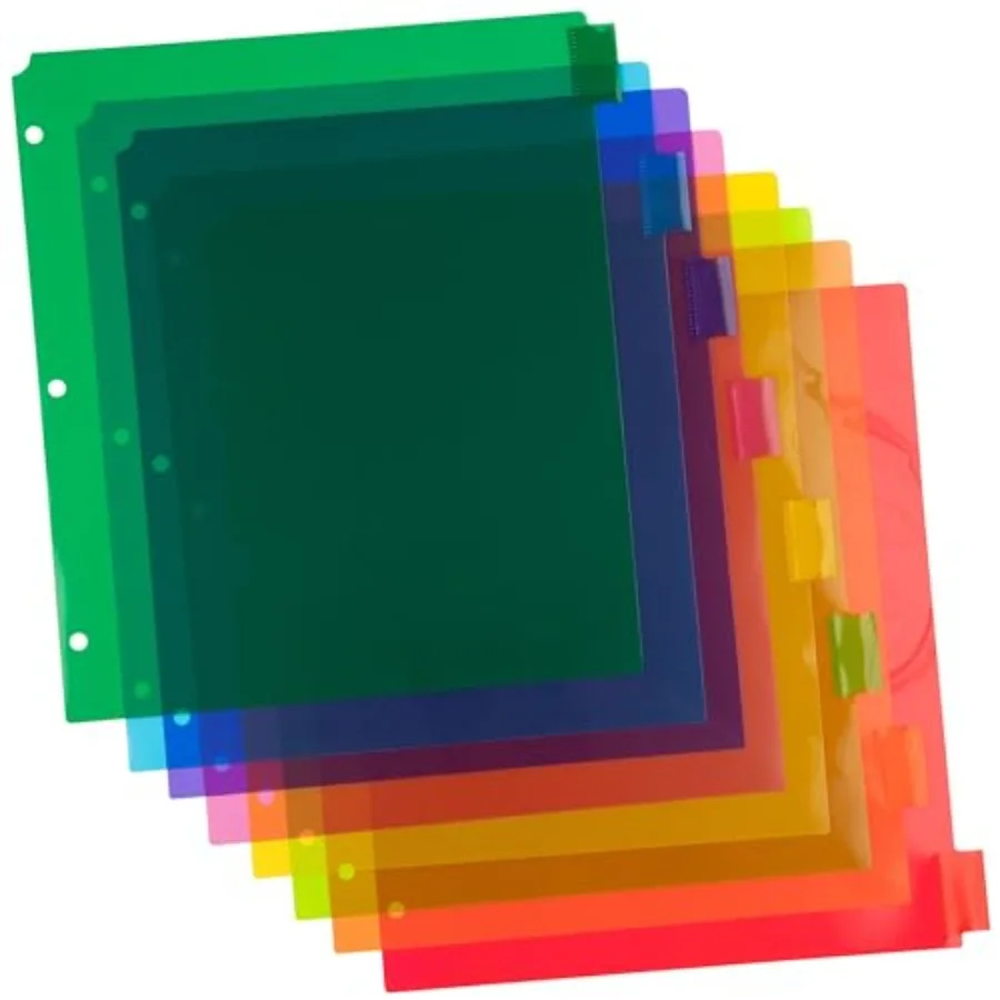 Plastic Index Tab Dividers - 8-Tab - 9 3/4 x 11 1/2 - Multicolor - 8 Tabbed Dividers/Pack
Plastic Index Tab Dividers - 8-Tab - 9 3/4 x 11 1/2 - Multicolor - 8 Tabbed Dividers/Pack