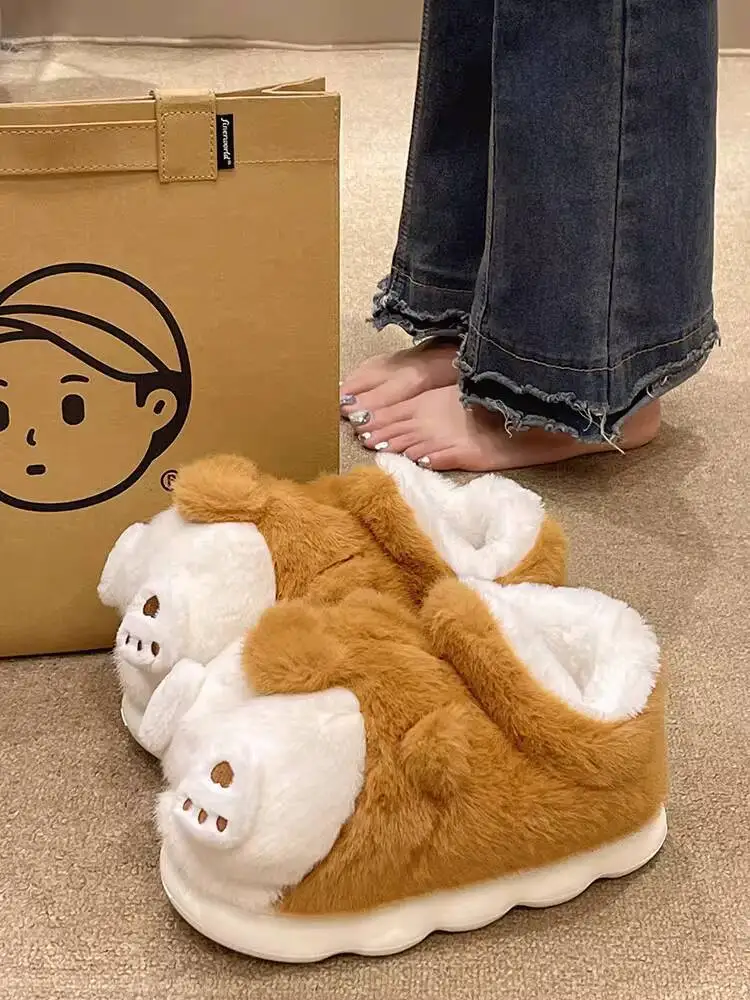 2025 Winter New Women's Closed Heel Cotton Home Slippers Cute Corgi Design High Top Plush Warm Indoor Household Slippers
2025 Winter New Women's Closed Heel Cotton Home Slippers Cute Corgi Design High Top Plush Warm Indoor Household Slippers