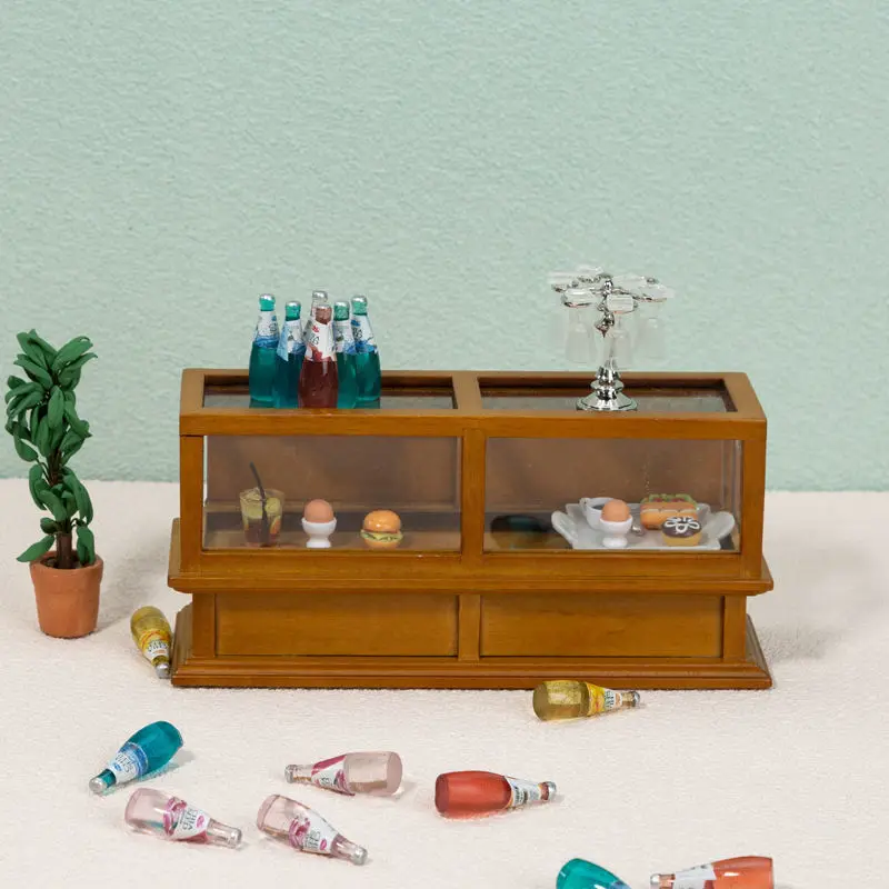 1/12 Dollhouse Wood Kitchen Table DIY Craft Lifelike Transparent Cabinet Model Collection Doll House Accessories for Kids Child
1/12 Dollhouse Wood Kitchen Table DIY Craft Lifelike Transparent Cabinet Model Collection Doll House Accessories for Kids Child