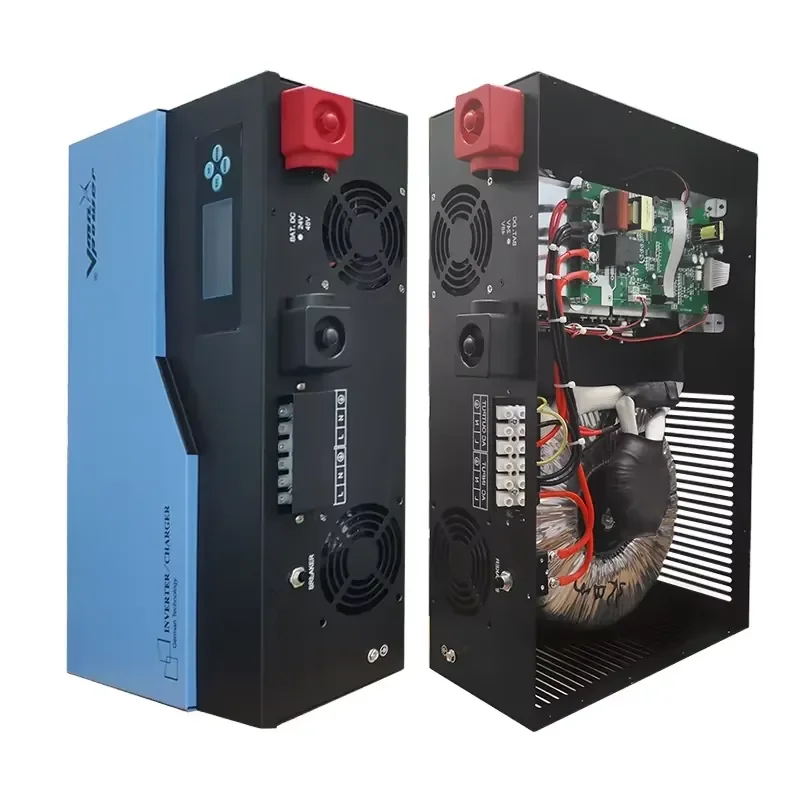 Vmaxpower 6KW Low Frequency 12V-48V to 220V off Grid Hybrid Solar Pure Sine Wave Single Output Inverter Charger
Vmaxpower 6KW Low Frequency 12V-48V to 220V off Grid Hybrid Solar Pure Sine Wave Single Output Inverter Charger