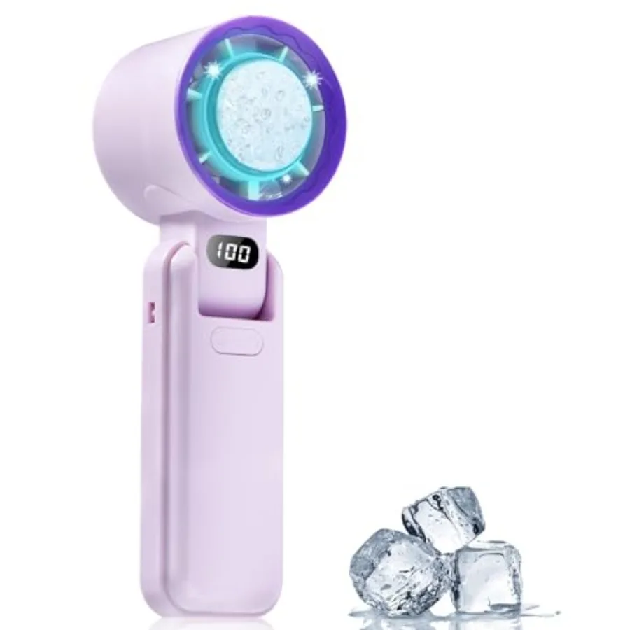 Portable Handheld Fan with Ice Cooler 13000RPM Turbo Fans 3-in-1 Rechargeable Mini Personal Fan 100 Adjustable Speeds 3600mAh B
Portable Handheld Fan with Ice Cooler 13000RPM Turbo Fans 3-in-1 Rechargeable Mini Personal Fan 100 Adjustable Speeds 3600mAh B