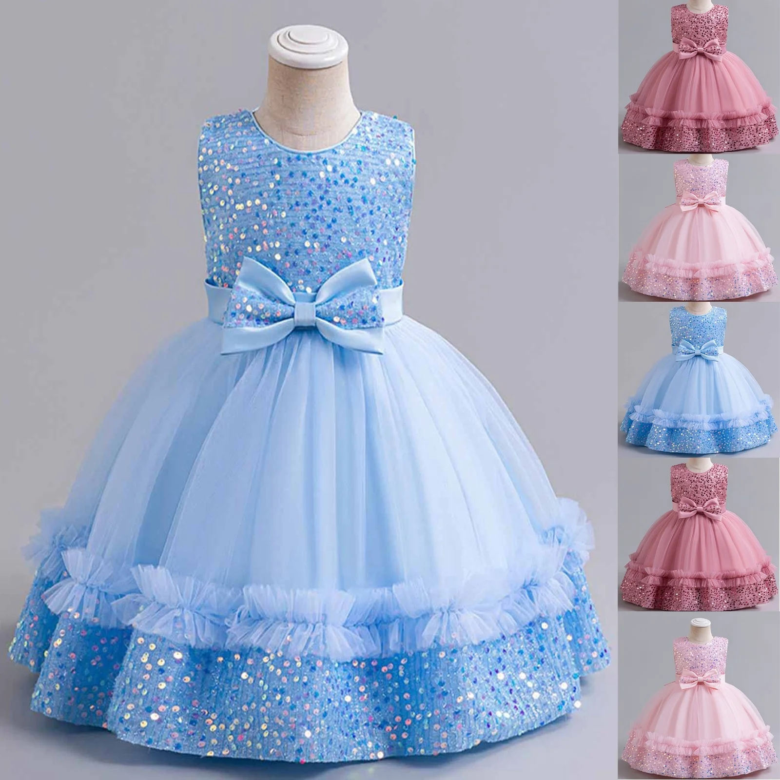 High Quality Graduation Performance Clothing Children Birthday Princess Gown Elegant Beautiful Sleeveless Mesh Princess Dress
High Quality Graduation Performance Clothing Children Birthday Princess Gown Elegant Beautiful Sleeveless Mesh Princess Dress