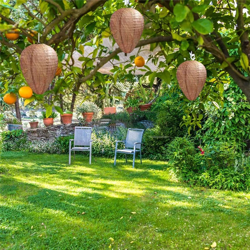 ELOS-10 Pack Paper Wasp Nest Decoy Hanging Wasp Deterrent Nest Repellent For Wasps Hornets Yellow Jackets
ELOS-10 Pack Paper Wasp Nest Decoy Hanging Wasp Deterrent Nest Repellent For Wasps Hornets Yellow Jackets