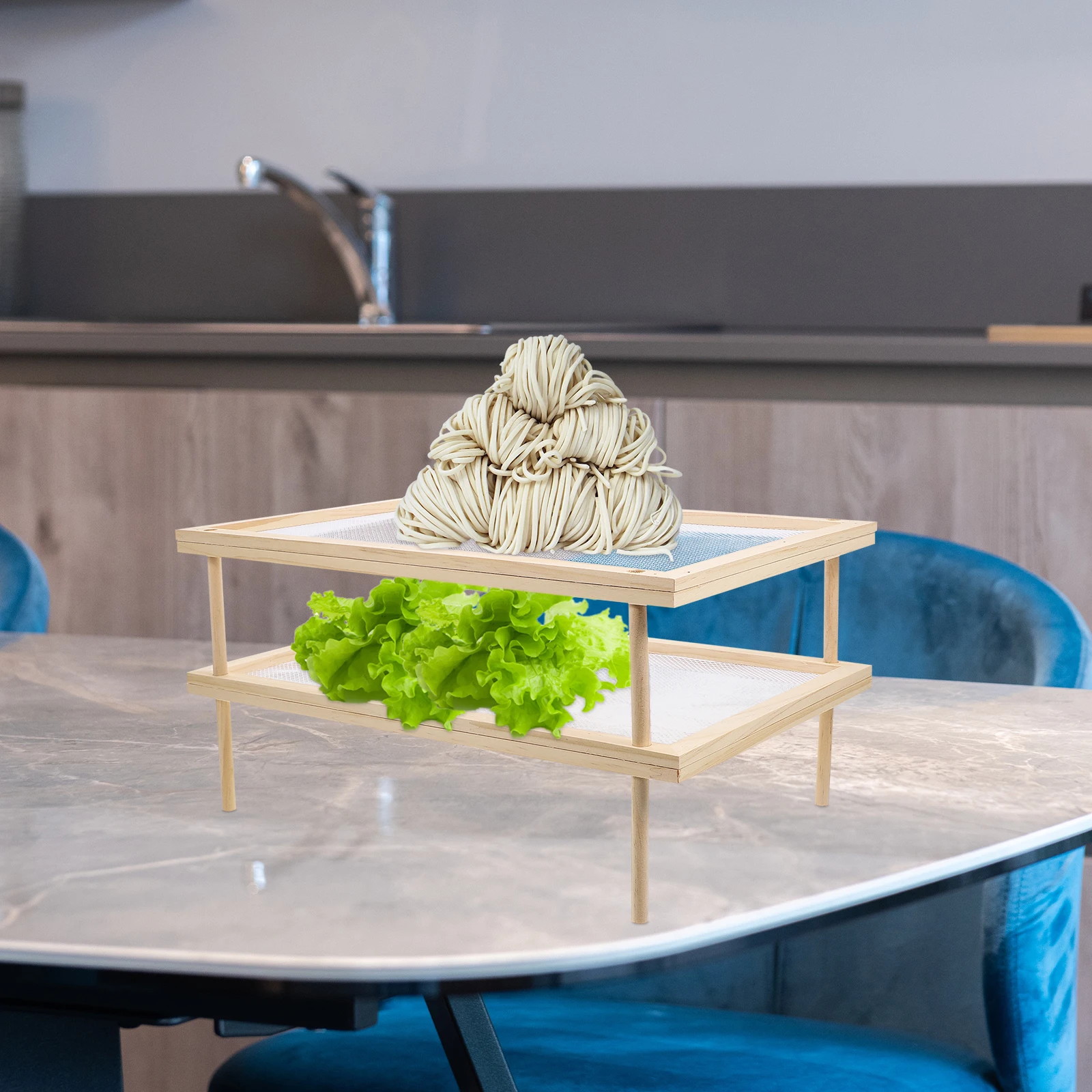 1 Pcs Sturdy Noodle Drying Rack Kitchen Spaghetti Rack Double Layer Fruit Vegetable Dryer Tool
1 Pcs Sturdy Noodle Drying Rack Kitchen Spaghetti Rack Double Layer Fruit Vegetable Dryer Tool