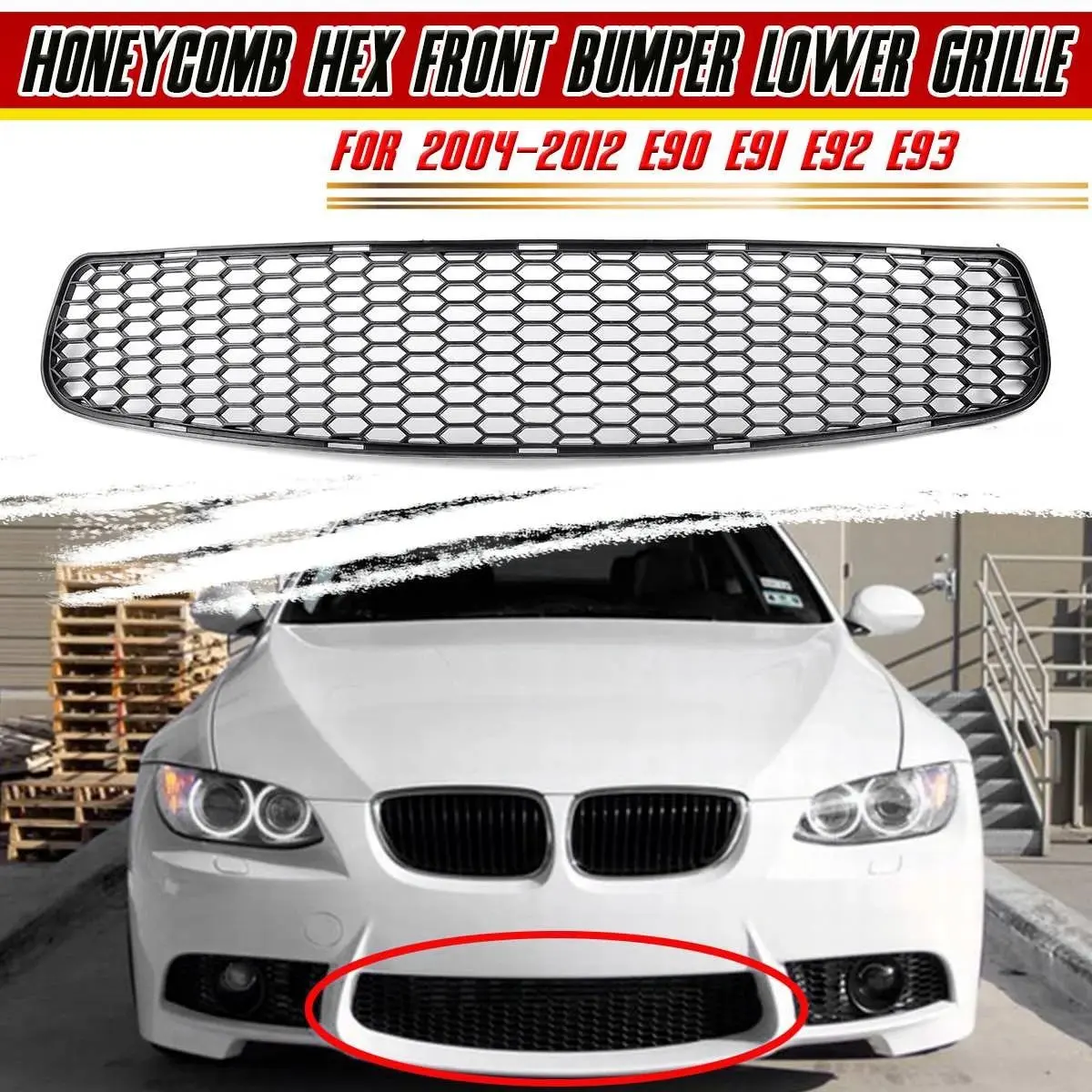 L37A-Автомобильный передний бампер, нижняя решетка, крышка, сотовая сетка, гоночные грили, накладка для BMW E90 E91 E92 E93 2004-2012 M3 Style
L37A-Автомобильный передний бампер, нижняя решетка, крышка, сотовая сетка, гоночные грили, накладка для BMW E90 E91 E92 E93 2004-2012 M3 Style