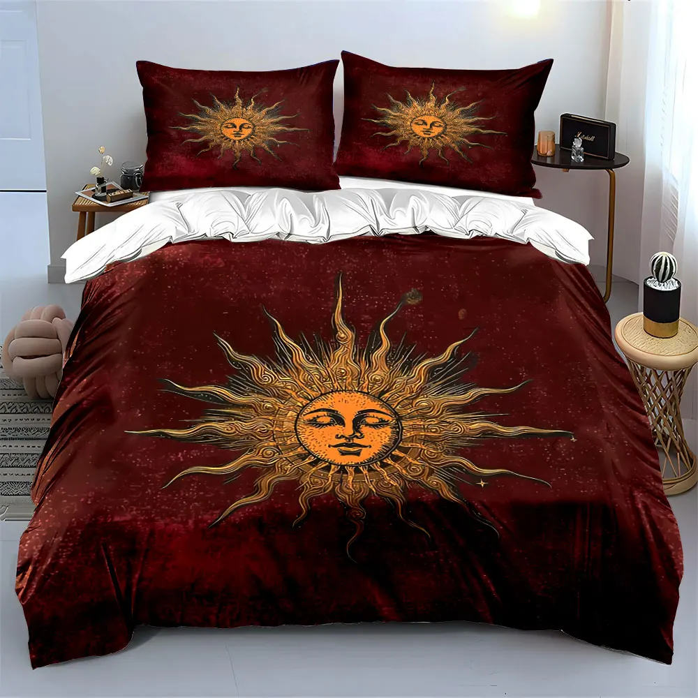 "Golden Sunburst Decor Set" Bedding Set with 1 Duvet Cover 2 Pillowcases Single Double King Queen, Gift
"Golden Sunburst Decor Set" Bedding Set with 1 Duvet Cover 2 Pillowcases Single Double King Queen, Gift