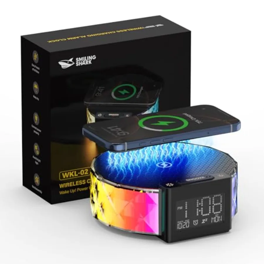 Будильник-ночник Wake Up Light WKL-02 с беспроводной зарядкой, 3 режимами освещения и RGB-режимом, сенсорное управление
Будильник-ночник Wake Up Light WKL-02 с беспроводной зарядкой, 3 режимами освещения и RGB-режимом, сенсорное управление