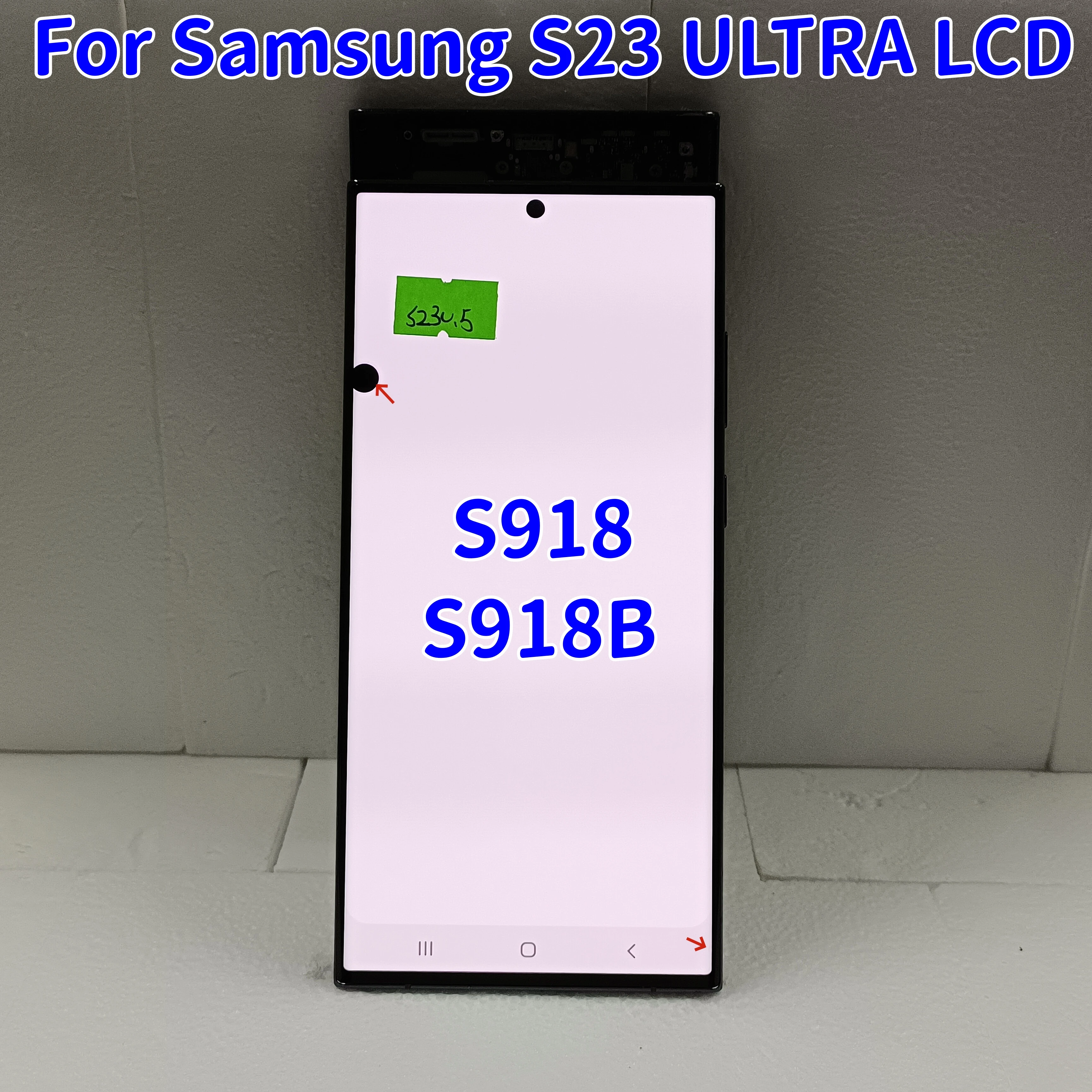 Super AMOLED 6,8 ''для Samsung Galaxy S23 Ultra LCD сенсорный экран дигитайзер S23 Ultra 5g S918 S918B S918U дисплей с дефектами
Super AMOLED 6,8 ''для Samsung Galaxy S23 Ultra LCD сенсорный экран дигитайзер S23 Ultra 5g S918 S918B S918U дисплей с дефектами