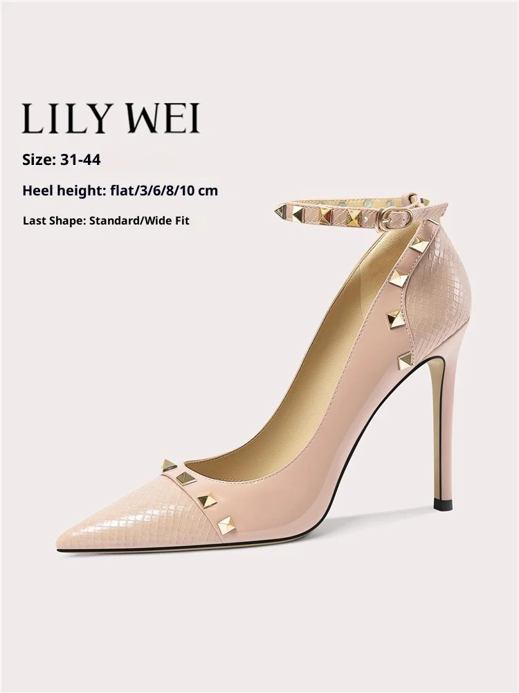 Весенние туфли на тонком высоком каблуке с острым носком, лакированные кожаные туфли на плоской подошве с заклепками, банкетные расширенные женские туфли большого размера, маленького размера
Весенние туфли на тонком высоком каблуке с острым носком, лакированные кожаные туфли на плоской подошве с заклепками, банкетные расширенные женские туфли большого размера, маленького размера