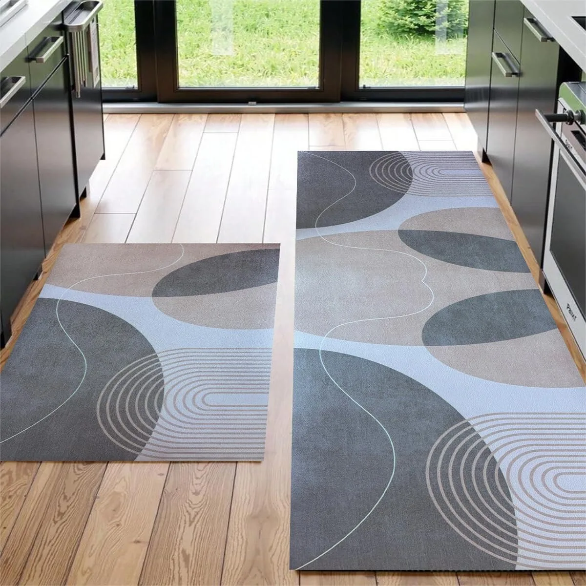 Anti Fatigue Kitchen Mat Set 2pc, PVC Foam Floor Comfort Rug with Non Slip Backing for Standing
Anti Fatigue Kitchen Mat Set 2pc, PVC Foam Floor Comfort Rug with Non Slip Backing for Standing