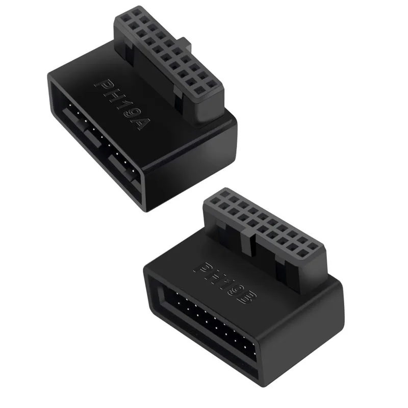 USB 3.0 19/20Pin male to female Steering Joint Socket Desktop PC Computer Motherboard Vertical Pin Holder 90 Degree Angled Elbow
USB 3.0 19/20Pin male to female Steering Joint Socket Desktop PC Computer Motherboard Vertical Pin Holder 90 Degree Angled Elbow