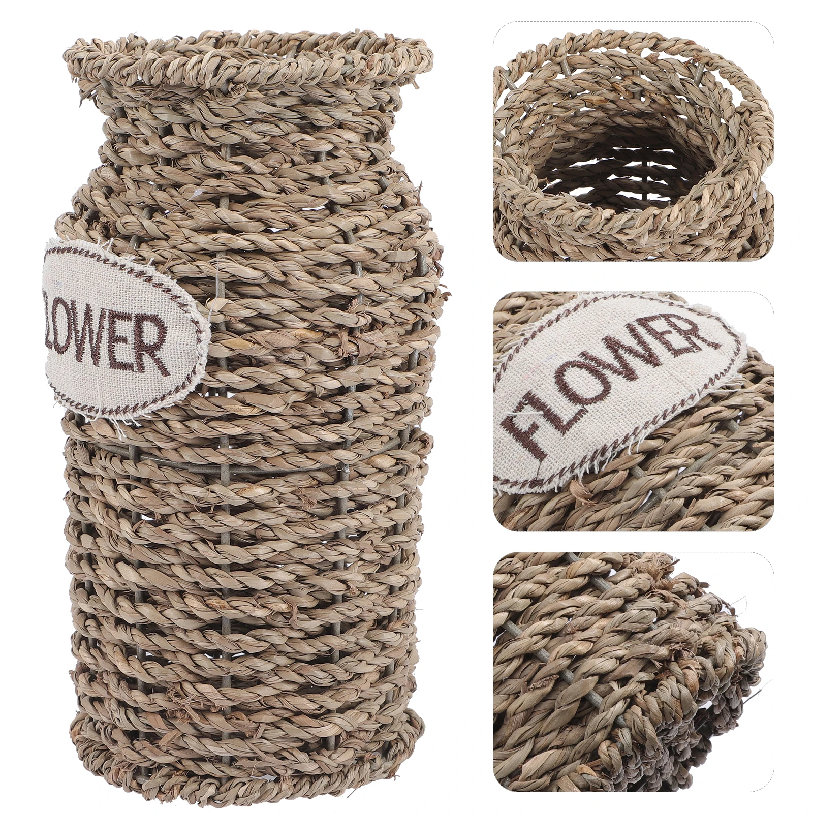 Stylish Woven Simple Chic Flowerpot Decorative Dried Holder Home Office Decor Rustic Style Flower Arrangement Vase Handmade
Stylish Woven Simple Chic Flowerpot Decorative Dried Holder Home Office Decor Rustic Style Flower Arrangement Vase Handmade