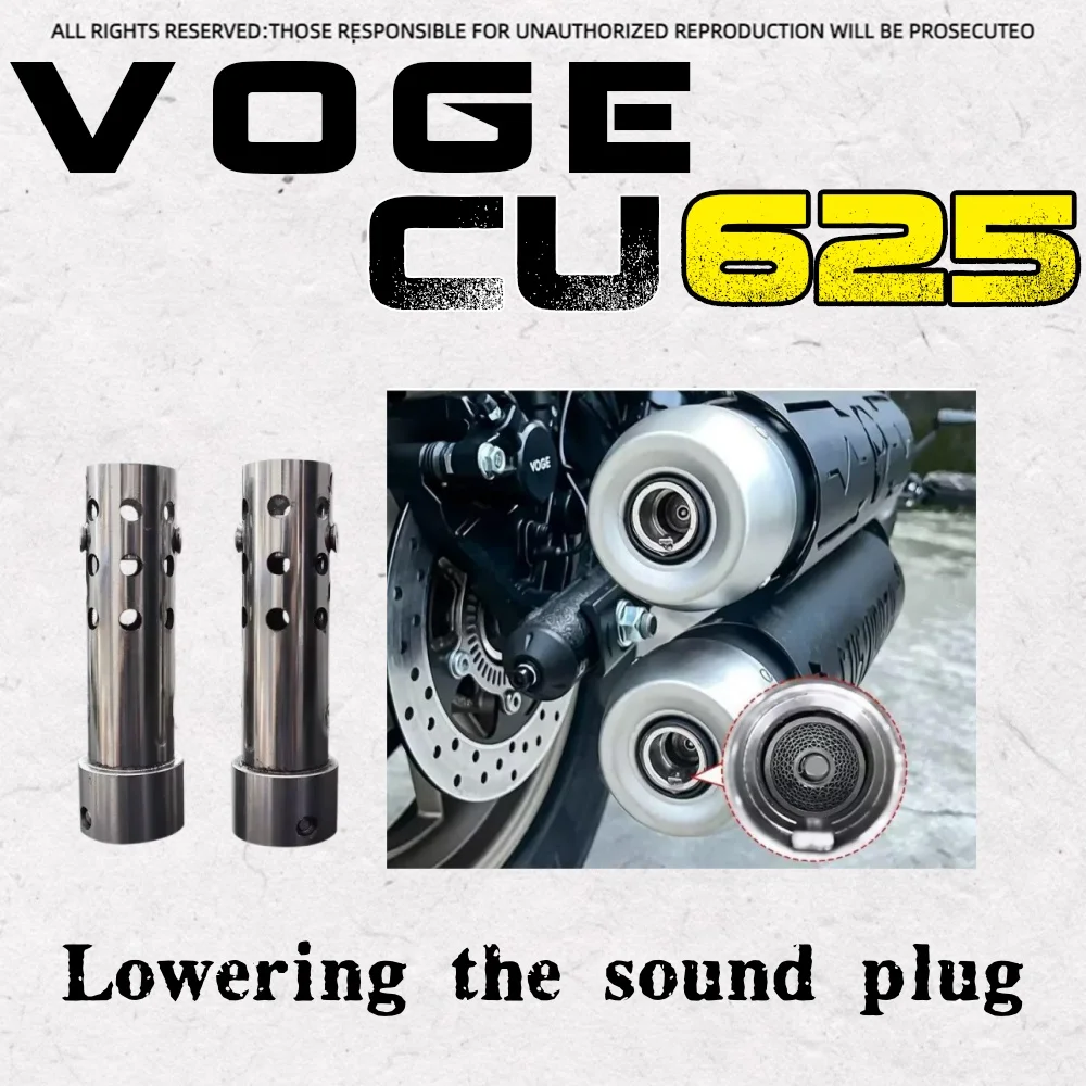 For VOGE CU625 three-way catalytic converter exhaust sound reduction plugs
For VOGE CU625 three-way catalytic converter exhaust sound reduction plugs