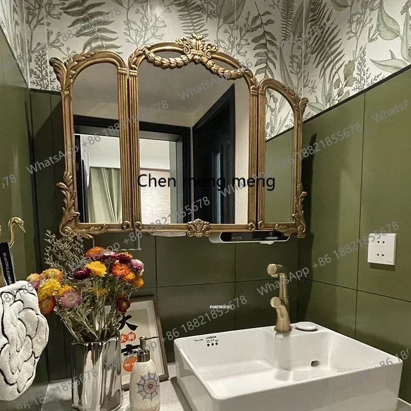 F182American Bath Mirrors Home Decoration Bathroom Mirrors Light Luxury Bedroom Vanity Mirror Wall-mounted Bathroom Mirror Cabin
F182American Bath Mirrors Home Decoration Bathroom Mirrors Light Luxury Bedroom Vanity Mirror Wall-mounted Bathroom Mirror Cabin