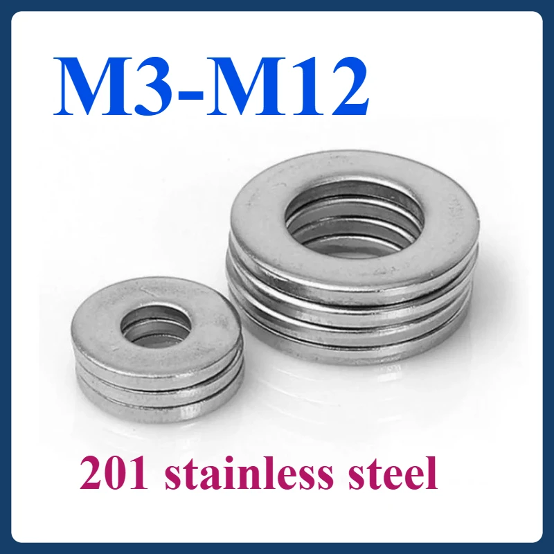 M3 M4 M5 M6 M8 M10 M12 O Ring Gasket Flat Washers Metalworking Smooth Spacers Thickness 0.3mm-2mm 201 Stainless Steel Large
M3 M4 M5 M6 M8 M10 M12 O Ring Gasket Flat Washers Metalworking Smooth Spacers Thickness 0.3mm-2mm 201 Stainless Steel Large