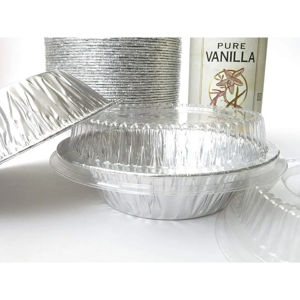 5 Disposable Aluminum Foil Tart Pans with Lids - 100 Mini Pie Pans for Baking, Ideal for Pies and Cobblers
5 Disposable Aluminum Foil Tart Pans with Lids - 100 Mini Pie Pans for Baking, Ideal for Pies and Cobblers