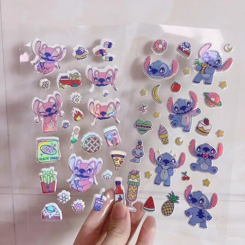 Новые Kawaii Disney Stitch лазерные наклейки мультфильм Лило и Стич 3D ненормальная форма DIY чехол для телефона декоративная наклейка игрушка подарок для мальчиков
Новые Kawaii Disney Stitch лазерные наклейки мультфильм Лило и Стич 3D ненормальная форма DIY чехол для телефона декоративная наклейка игрушка подарок для мальчиков