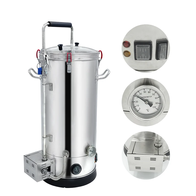 Heavybao Commercial Equipment Home Stainless Steel Electric Beer Brew Kettle Wine Urn
Heavybao Commercial Equipment Home Stainless Steel Electric Beer Brew Kettle Wine Urn