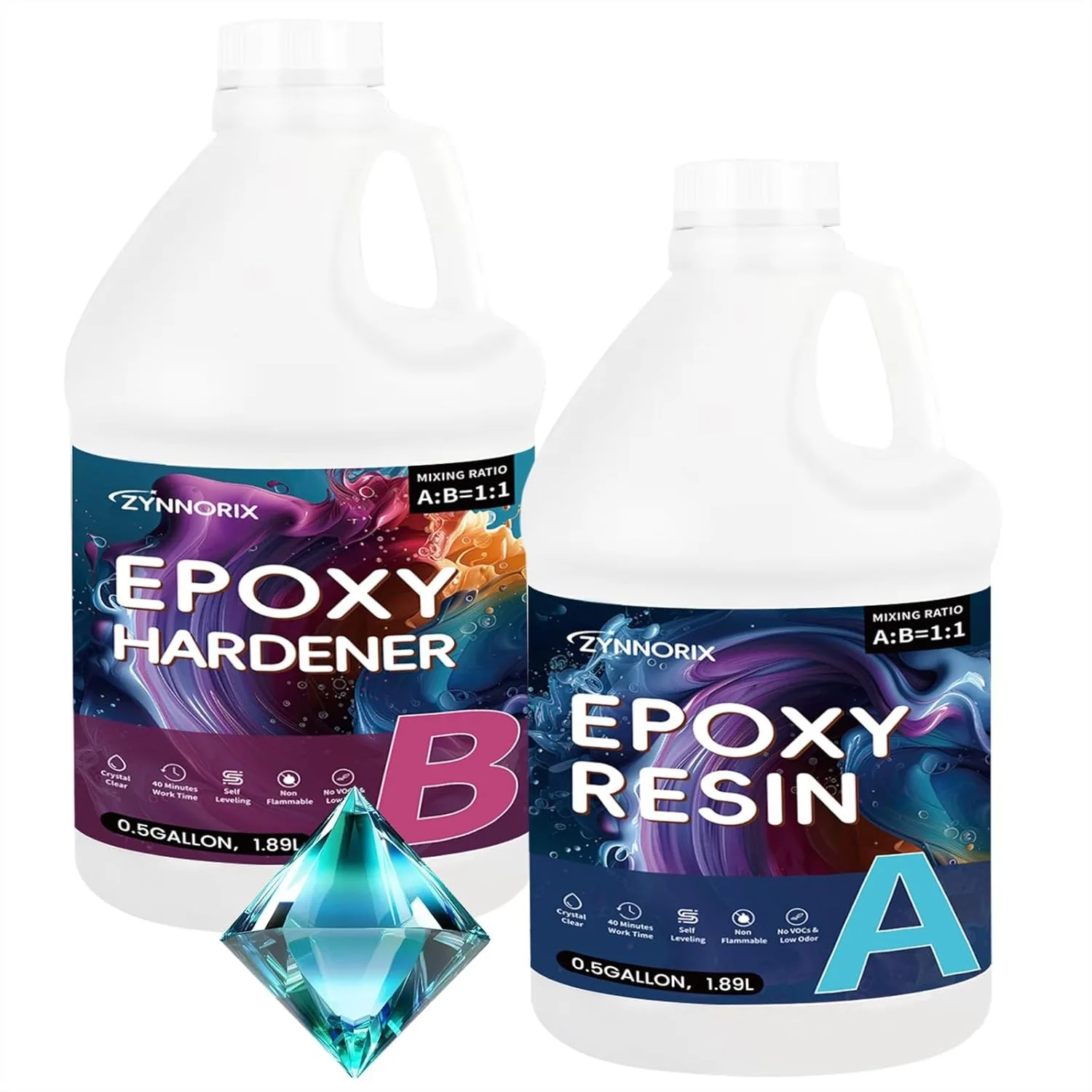 1 Gallon Epoxy Resin Kit Crystal Clear UV Resistant Non-Yellowing for DIY Jewelry Art Casting River Tables
1 Gallon Epoxy Resin Kit Crystal Clear UV Resistant Non-Yellowing for DIY Jewelry Art Casting River Tables