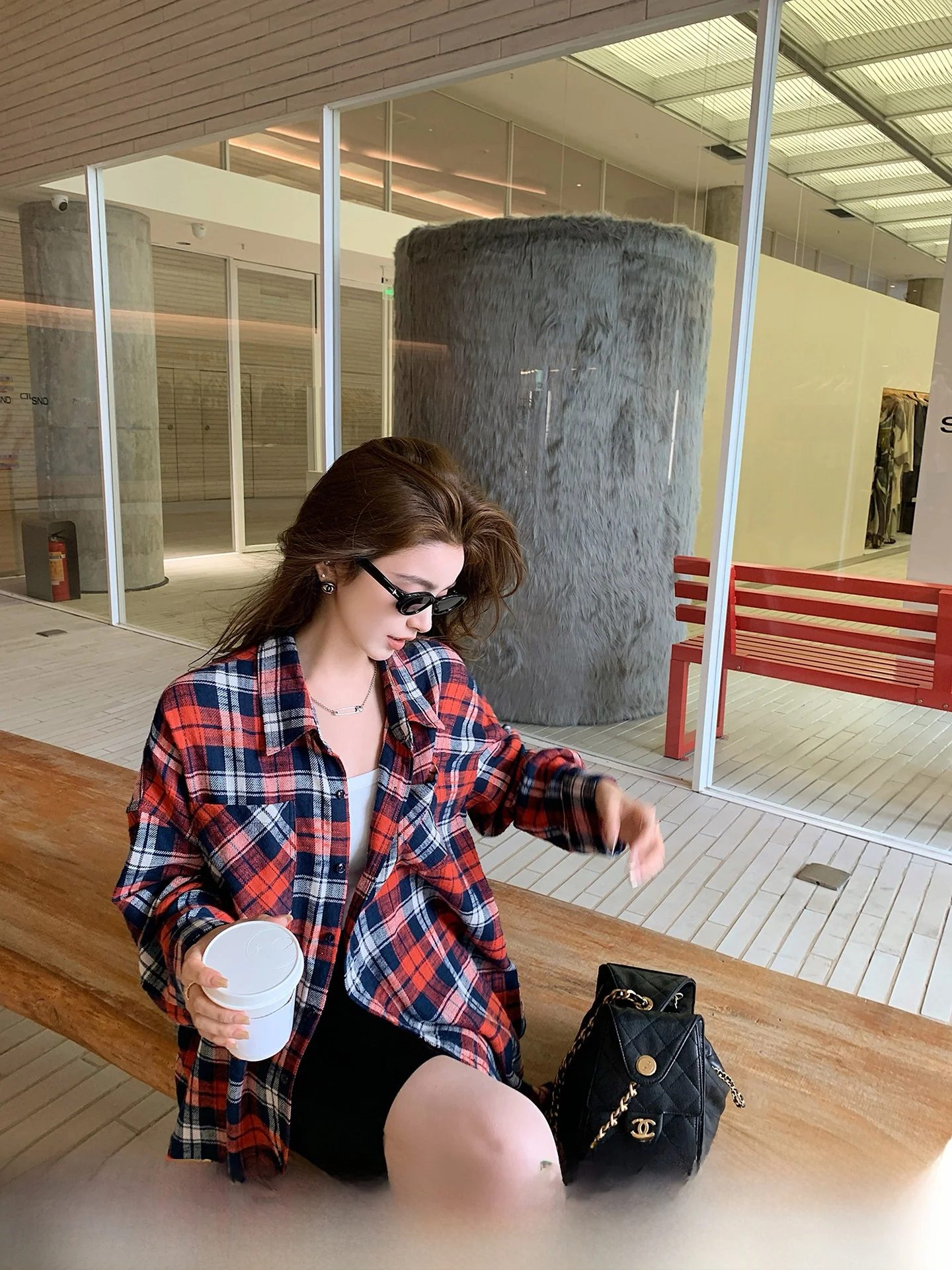 Lilylikes Hong Kong Style Loose Fit Plaid Shirt Vintage Red Grids Breathable Long Sleeve Women's Premium Quality Fashion
Lilylikes Hong Kong Style Loose Fit Plaid Shirt Vintage Red Grids Breathable Long Sleeve Women's Premium Quality Fashion