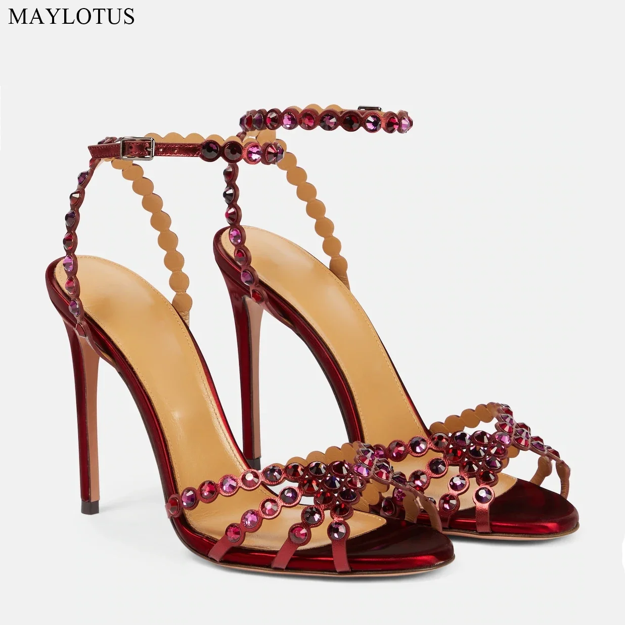 Snc Nude Peep Toe Crystal PVC Sandals Ankle Buckle Strap Thin High Heels Sandals Woman Summer Lady Stilettos Shoes on Heels
Snc Nude Peep Toe Crystal PVC Sandals Ankle Buckle Strap Thin High Heels Sandals Woman Summer Lady Stilettos Shoes on Heels