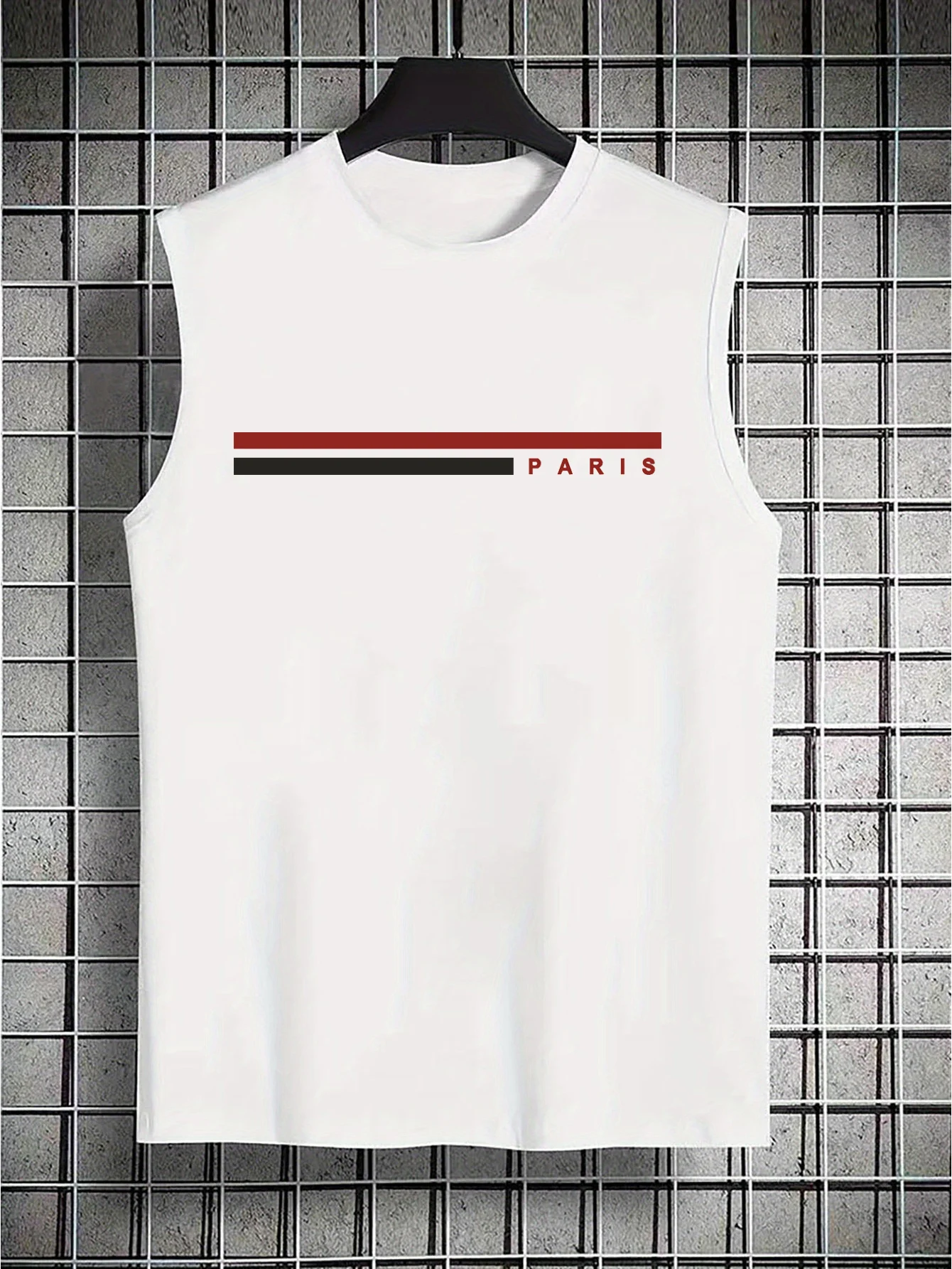 Men's Summer Leisure Sports Fitness Loose Paris Pattern Printed Comfortable Breathable Round Neck Sleeveless Tank Top
Men's Summer Leisure Sports Fitness Loose Paris Pattern Printed Comfortable Breathable Round Neck Sleeveless Tank Top