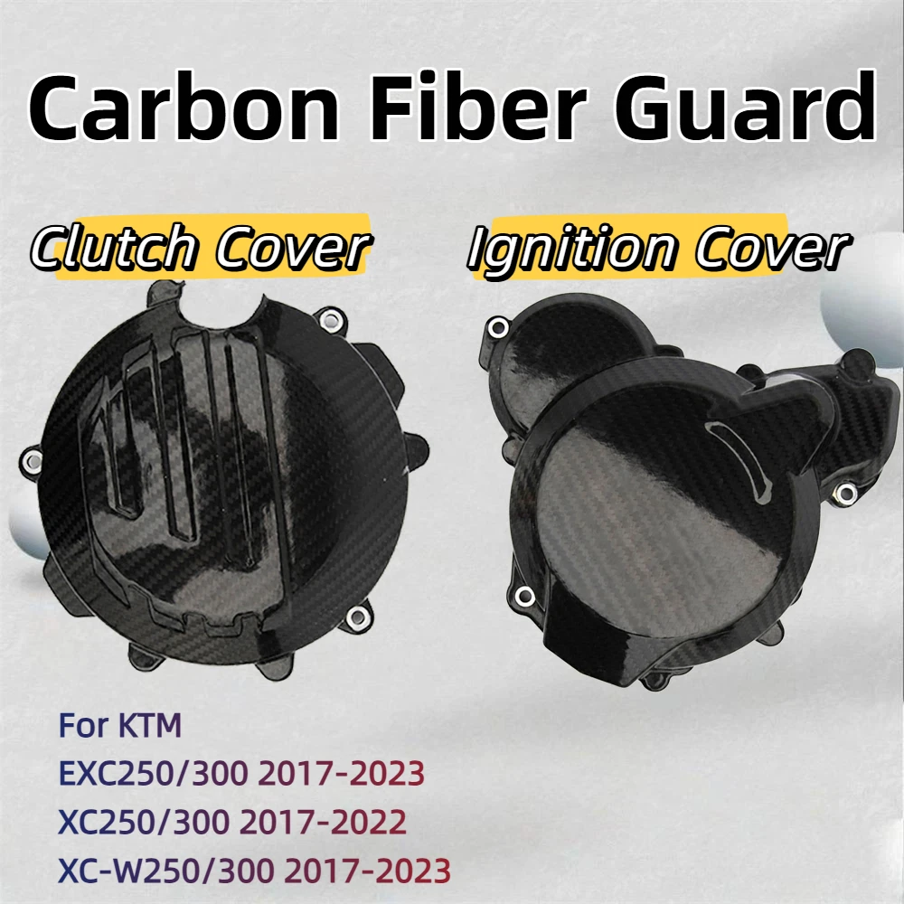 For KTM 2017-2023 Motorcycle Ignition Clutch Cover Carbon Fiber Guard EXC XCW XC 250 300 Magnetic Stator Protector Parts
For KTM 2017-2023 Motorcycle Ignition Clutch Cover Carbon Fiber Guard EXC XCW XC 250 300 Magnetic Stator Protector Parts