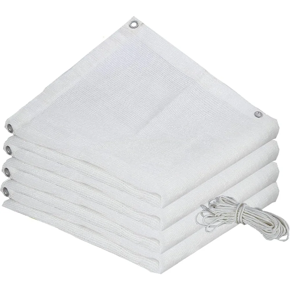 85% UV Resistant Anti-Aging White Sunblock Shade Cloth,Water and Air Permeable Mesh Tarp,Shade Netting with Grommets
85% UV Resistant Anti-Aging White Sunblock Shade Cloth,Water and Air Permeable Mesh Tarp,Shade Netting with Grommets