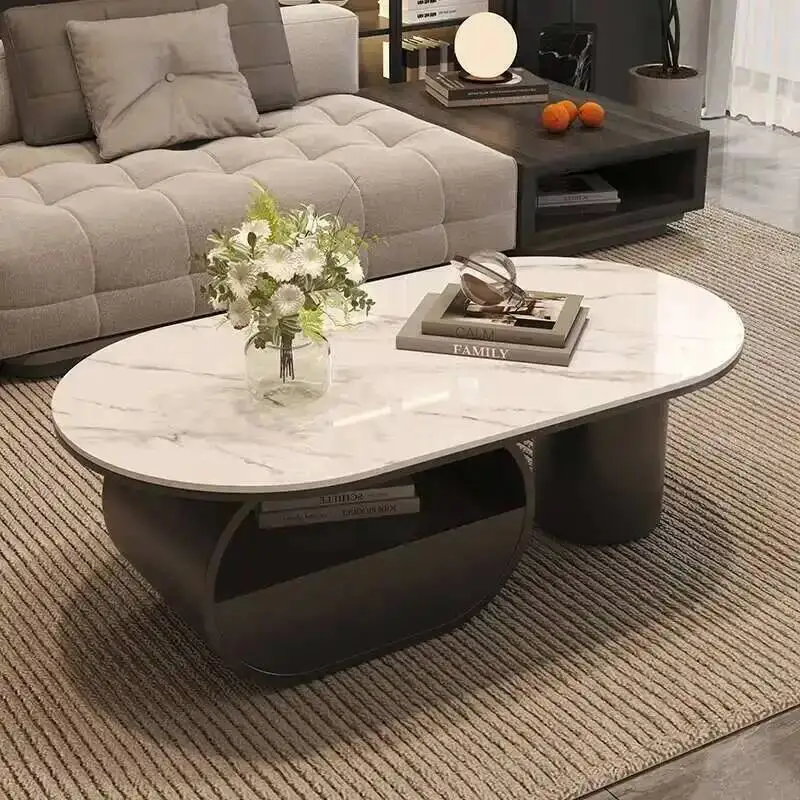 Simple Table Plate Italian Rock Coffee Luxury Oval Drawers Living Room Center Household Creative Stolik Kawowy Home Furniture
Simple Table Plate Italian Rock Coffee Luxury Oval Drawers Living Room Center Household Creative Stolik Kawowy Home Furniture