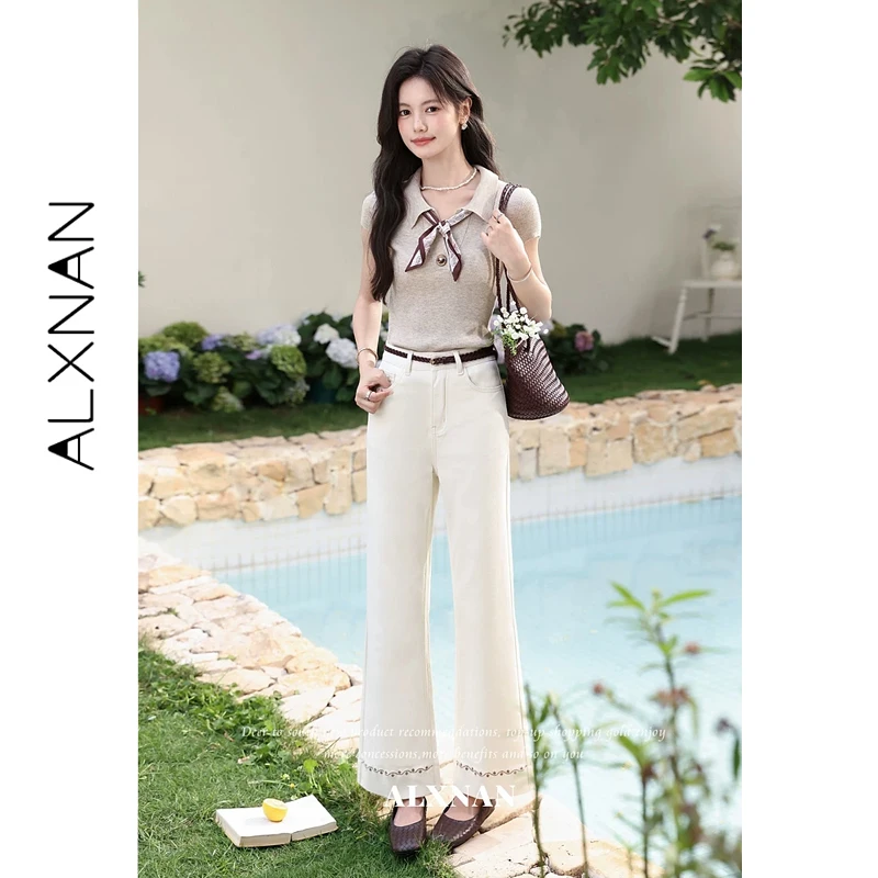ALXNAN Women's Flared Jeans High Waisted Wide Leg Bootcut Pants Casual Summer Slim Fit Apricot Denim Trousers for Ladies L65609
ALXNAN Women's Flared Jeans High Waisted Wide Leg Bootcut Pants Casual Summer Slim Fit Apricot Denim Trousers for Ladies L65609