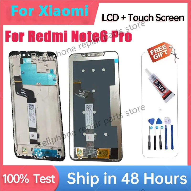 Touch Screen Digitizer LCD Redmi Note6 Pro Assembly Repair Parts For Xiaomi Redmi Note 6 Pro LCD Display 100% New with Frame
Touch Screen Digitizer LCD Redmi Note6 Pro Assembly Repair Parts For Xiaomi Redmi Note 6 Pro LCD Display 100% New with Frame