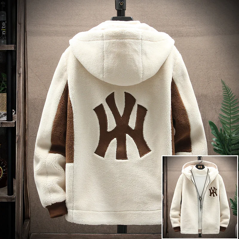 Men's New Embroidery Logo High-grade Cashmere Color Matching Casual Hooded Zipper Fashion Warm Winter Thick Jacket
Men's New Embroidery Logo High-grade Cashmere Color Matching Casual Hooded Zipper Fashion Warm Winter Thick Jacket