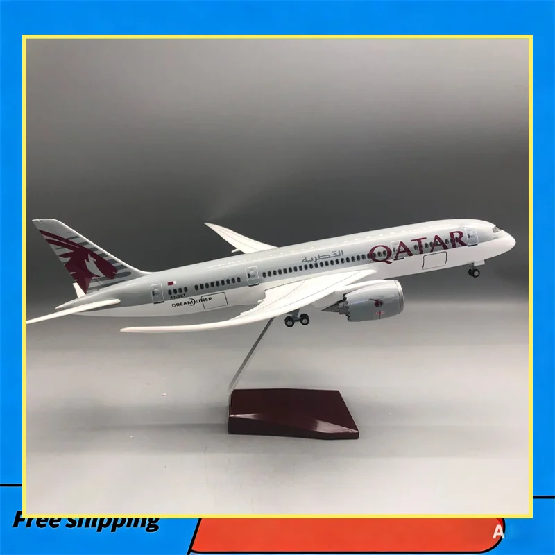 Qatar Airways Boe Ing 787 Airplane Model 43cm With Led Lights Wheels Simulation Static Aircraft For Aviation Collectors Gift
Qatar Airways Boe Ing 787 Airplane Model 43cm With Led Lights Wheels Simulation Static Aircraft For Aviation Collectors Gift