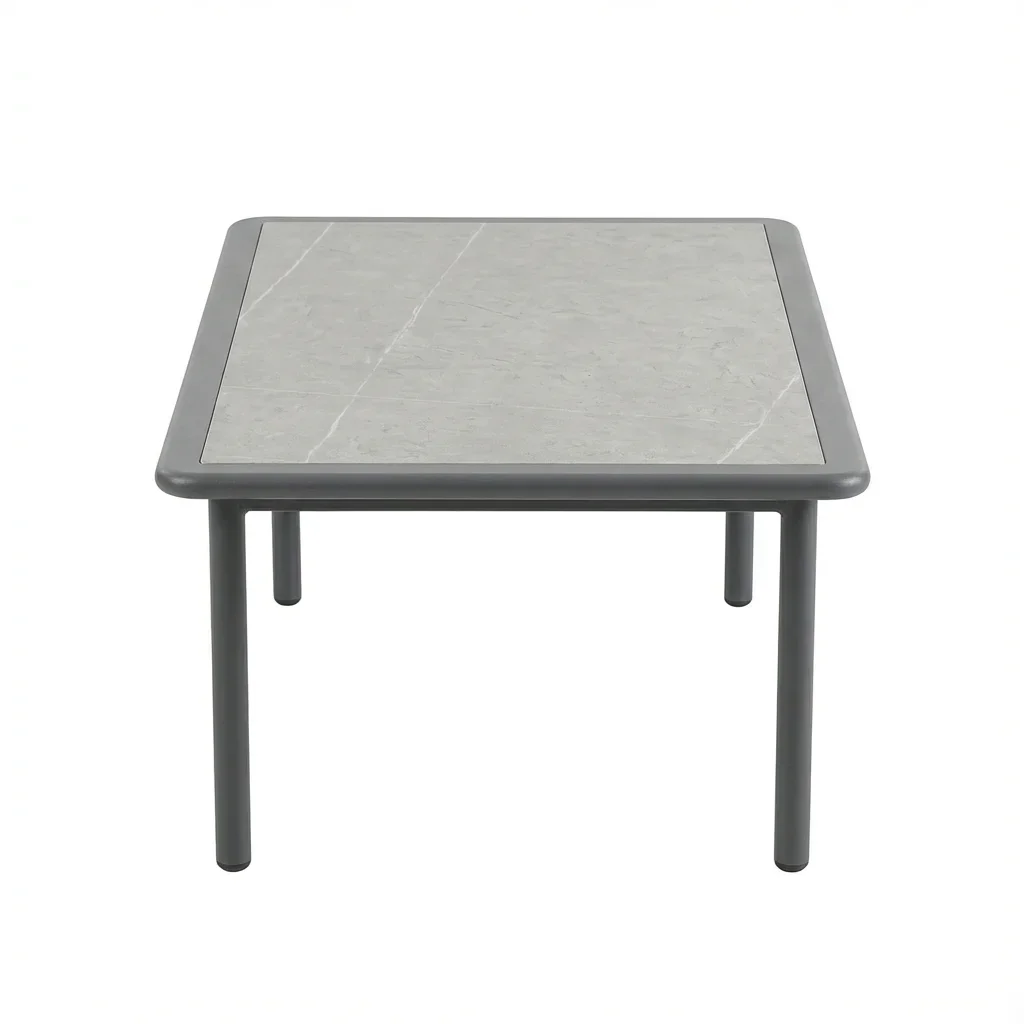Premium All-Weather Durable Slate Top Powder-Coated Aluminum Frame Outdoor Coffee Table for Garden Patio Balcony Courtyard
Premium All-Weather Durable Slate Top Powder-Coated Aluminum Frame Outdoor Coffee Table for Garden Patio Balcony Courtyard