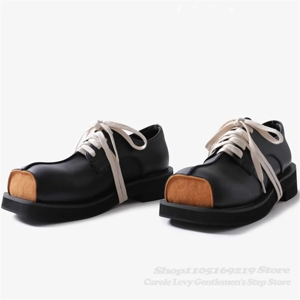 British Style Lace Up Oxford Shoes Men New Vintage Square Toe Black Leather Platform Chunky Heel Casual Comfort Dress Shoes
British Style Lace Up Oxford Shoes Men New Vintage Square Toe Black Leather Platform Chunky Heel Casual Comfort Dress Shoes