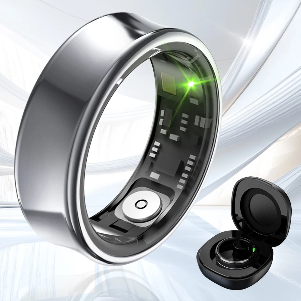 Новое водонепроницаемое умное кольцо 5ATM для мужчин и женщин, здоровый монитор сердечного ритма, сна, мультиспортивный режим, чехол для зарядки SmartRing в комплекте
Новое водонепроницаемое умное кольцо 5ATM для мужчин и женщин, здоровый монитор сердечного ритма, сна, мультиспортивный режим, чехол для зарядки SmartRing в комплекте