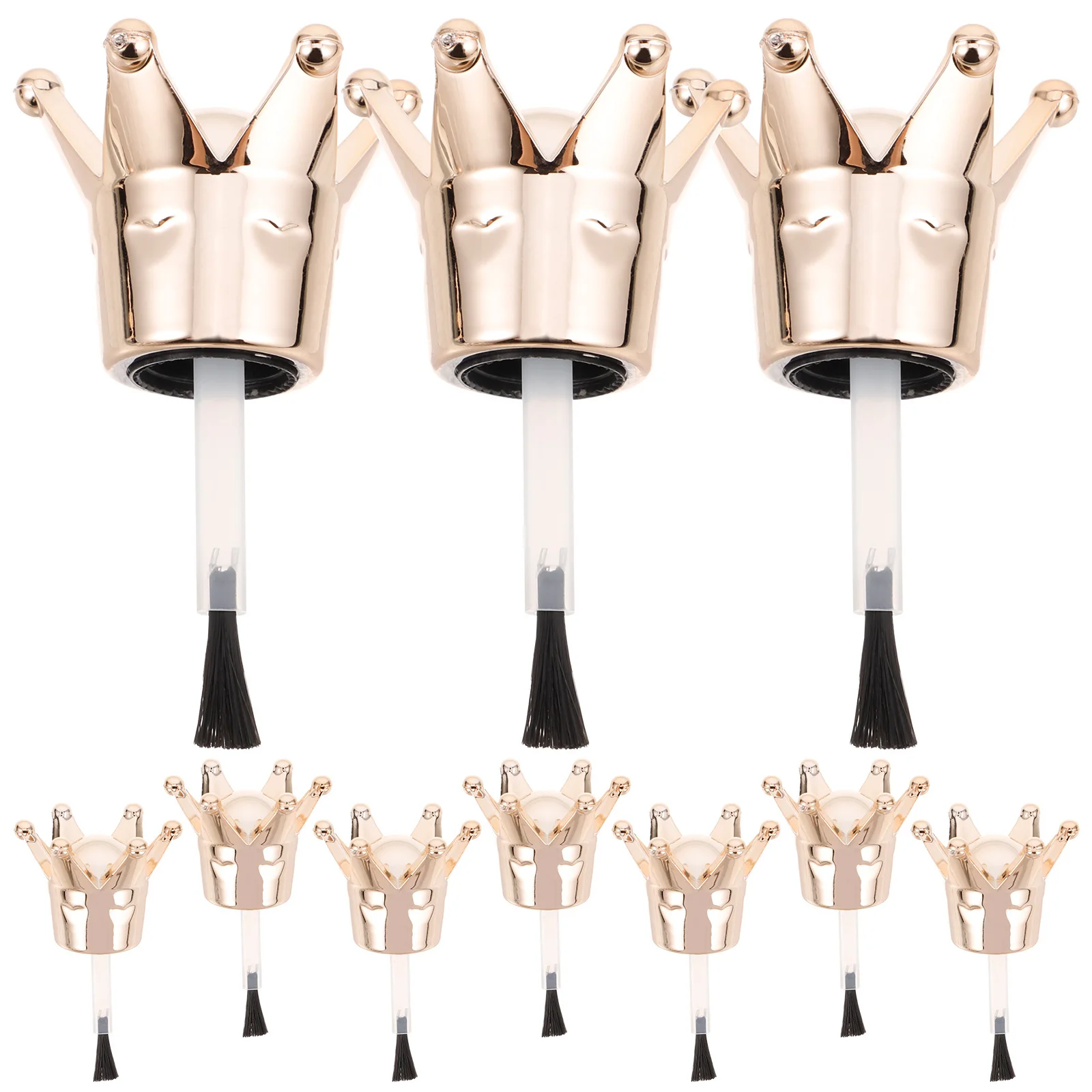 10Pcs Nail Polish Brush Replacement Set Long-Lasting Efficient Design Crown Cap Bristles Easy Clean Maintain Home Salon Use
10Pcs Nail Polish Brush Replacement Set Long-Lasting Efficient Design Crown Cap Bristles Easy Clean Maintain Home Salon Use