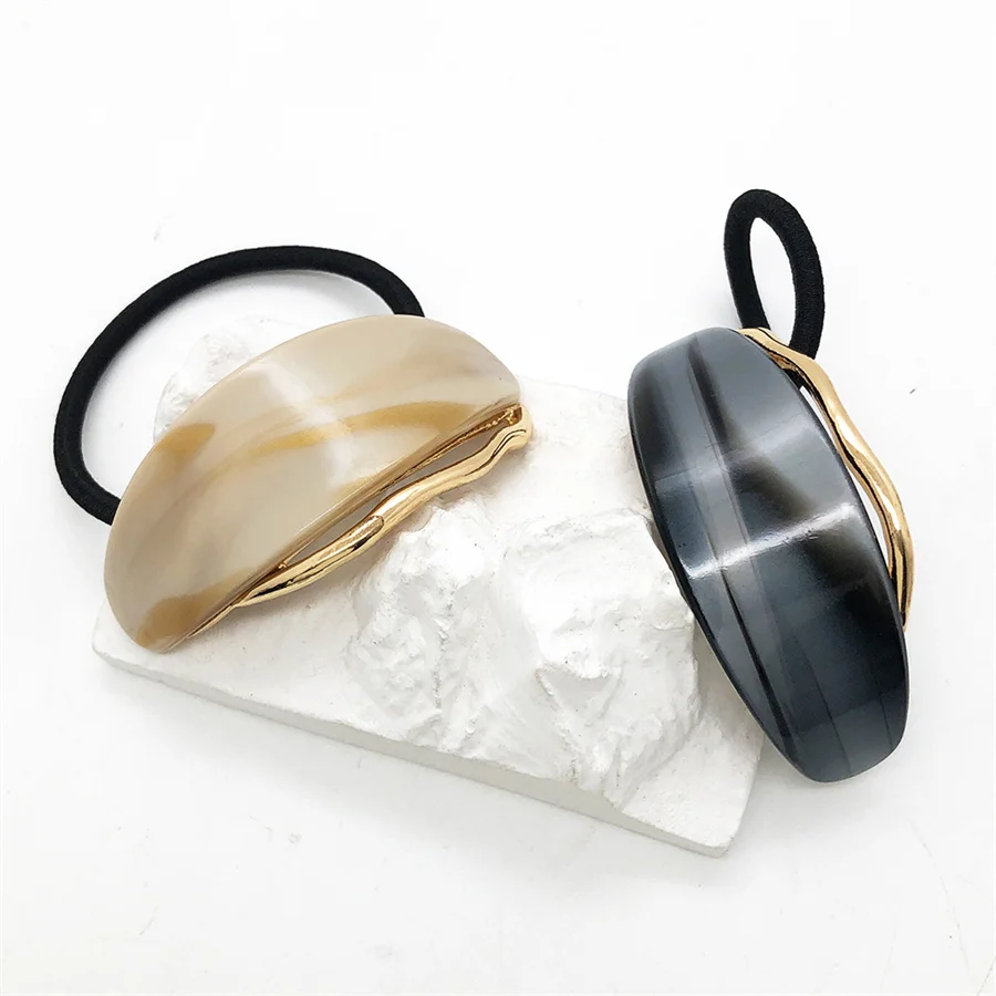 New 2026 Oval Acetate Metal Headband Women Girls Retro Elastic Geometric Ponytail Holder Hair Rope Hair Plug Hair Accessory
New 2026 Oval Acetate Metal Headband Women Girls Retro Elastic Geometric Ponytail Holder Hair Rope Hair Plug Hair Accessory
