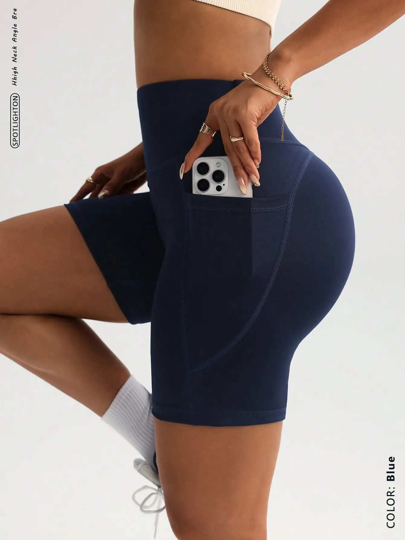 3Pcs Women's Solid Color High Waist Workout Shorts, Soft Stretch Gym Biker Shorts, Casual Sports Yoga Running Fitness Short
3Pcs Women's Solid Color High Waist Workout Shorts, Soft Stretch Gym Biker Shorts, Casual Sports Yoga Running Fitness Short