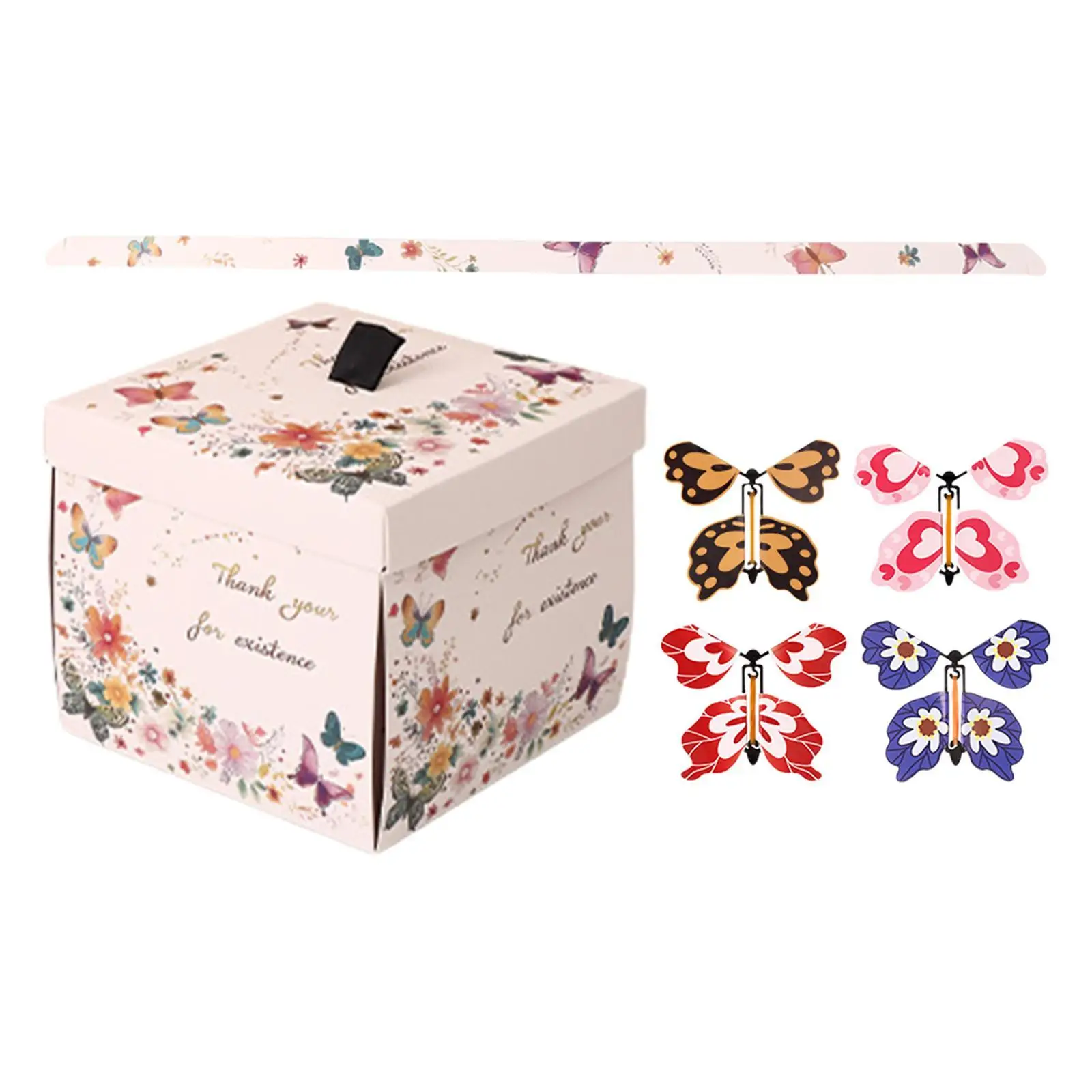 Wind up Butterfly Surprise Cards Toy Bright Colors Flying Butterfly for Valentine's Day Christmas Wedding Party Classroom School
Wind up Butterfly Surprise Cards Toy Bright Colors Flying Butterfly for Valentine's Day Christmas Wedding Party Classroom School