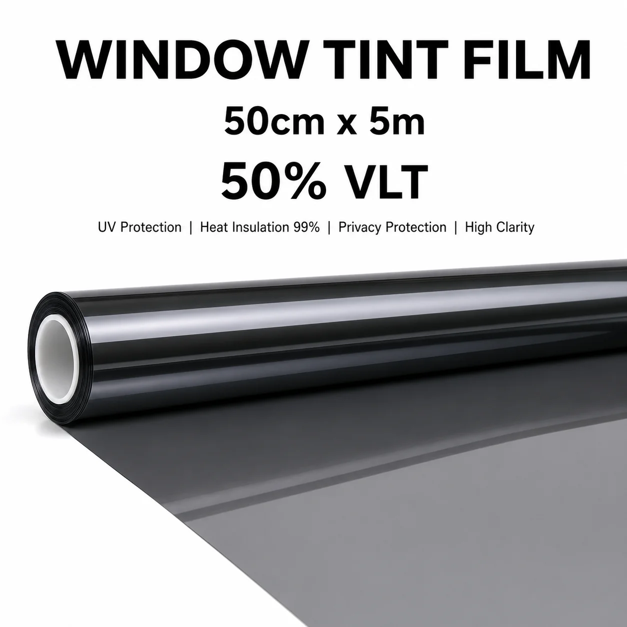 50% VLT Clear View Smoke Nano Ceramic Car Window Tint Film 50cmX500cm Weather Resistant Film Wide Sheet Installation Roll Window
50% VLT Clear View Smoke Nano Ceramic Car Window Tint Film 50cmX500cm Weather Resistant Film Wide Sheet Installation Roll Window