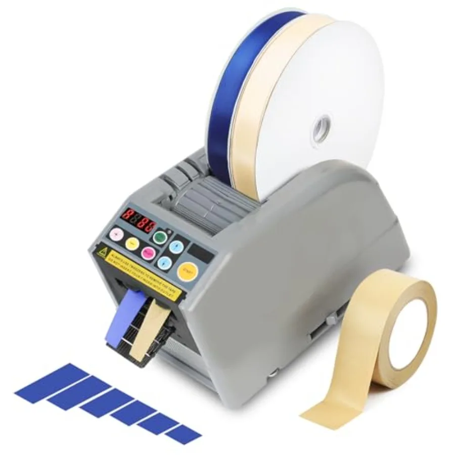 Ribbon Cutting Machine Lightweight Dual-Tape Electric Dispenser 39.9 in Max Length and 6 Memory Presets Portable Auto/Manual Cu
Ribbon Cutting Machine Lightweight Dual-Tape Electric Dispenser 39.9 in Max Length and 6 Memory Presets Portable Auto/Manual Cu