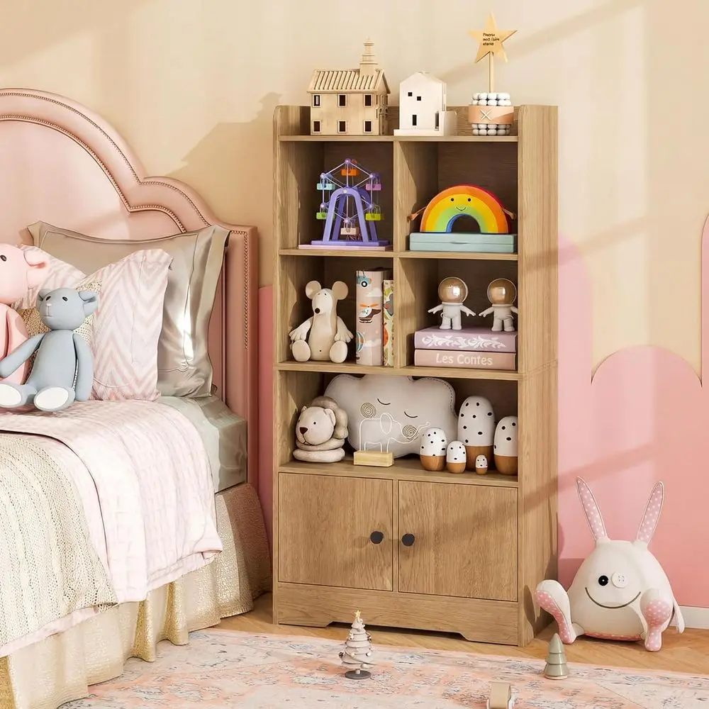 Kids Toy Storage Cabinet, 47.5" Tall Bookcase with 5 Open Comparents & 2 Do, Multiunctional Display Shel Toy Organizer or Playro
Kids Toy Storage Cabinet, 47.5" Tall Bookcase with 5 Open Comparents & 2 Do, Multiunctional Display Shel Toy Organizer or Playro