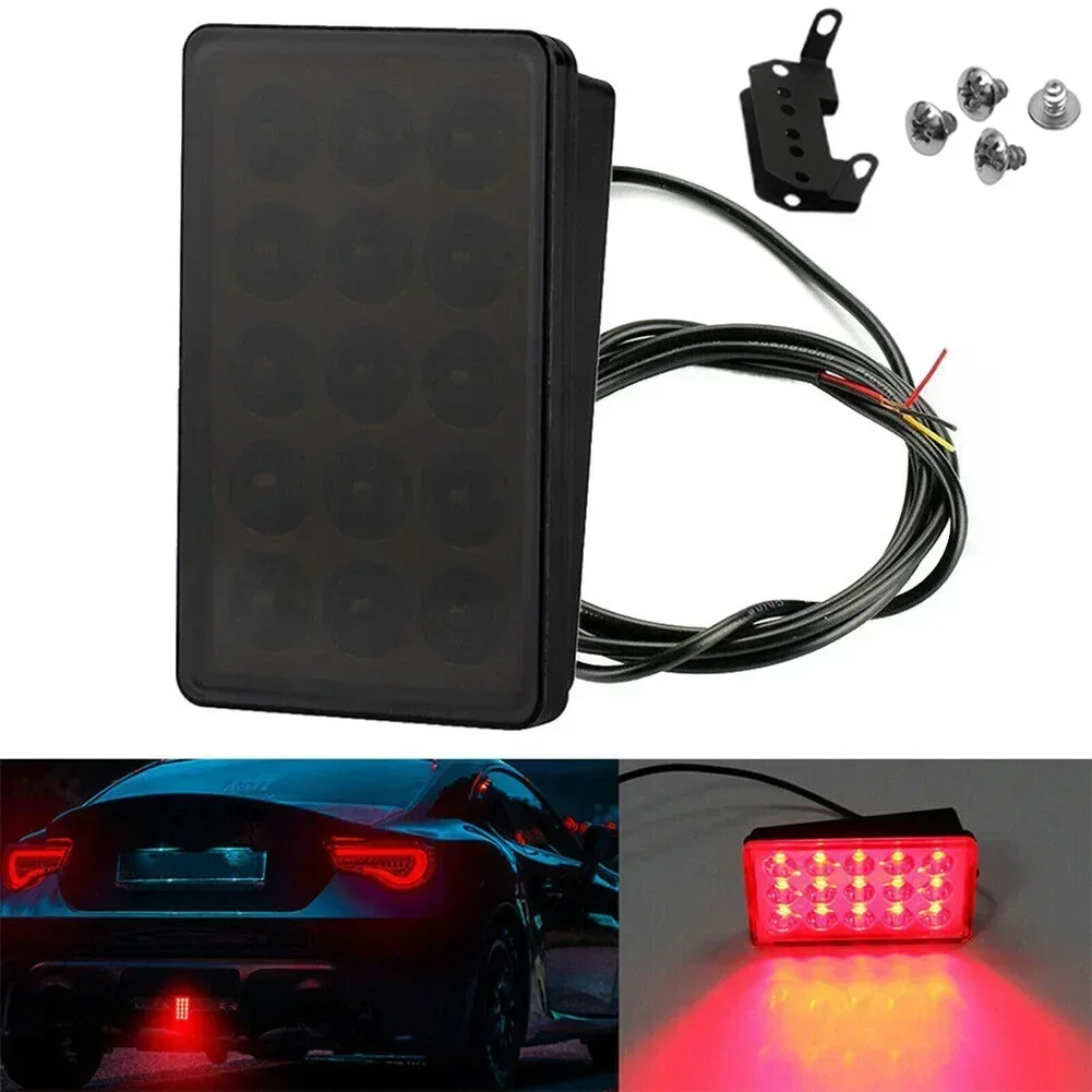 F1 Style 15 LED Rear 3rd Third Strobe Flashing Tail Brake Stop Light Universal LED Lights Consumes Little Power Improve Safety F
F1 Style 15 LED Rear 3rd Third Strobe Flashing Tail Brake Stop Light Universal LED Lights Consumes Little Power Improve Safety F